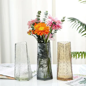 Glass Vase-Fluted